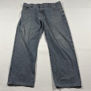Ermenegildo Zegna Jeans Mens Blue Mid Wash Straight Relaxed Denim Sz 38 x 28